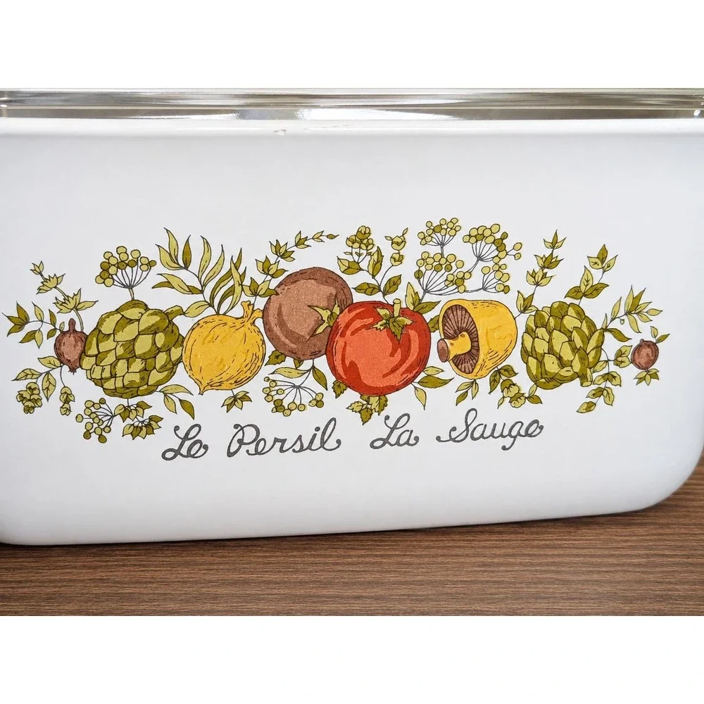 Corning Ware Spice of Life 1.5 Qt Casserole with Pyrex Lid